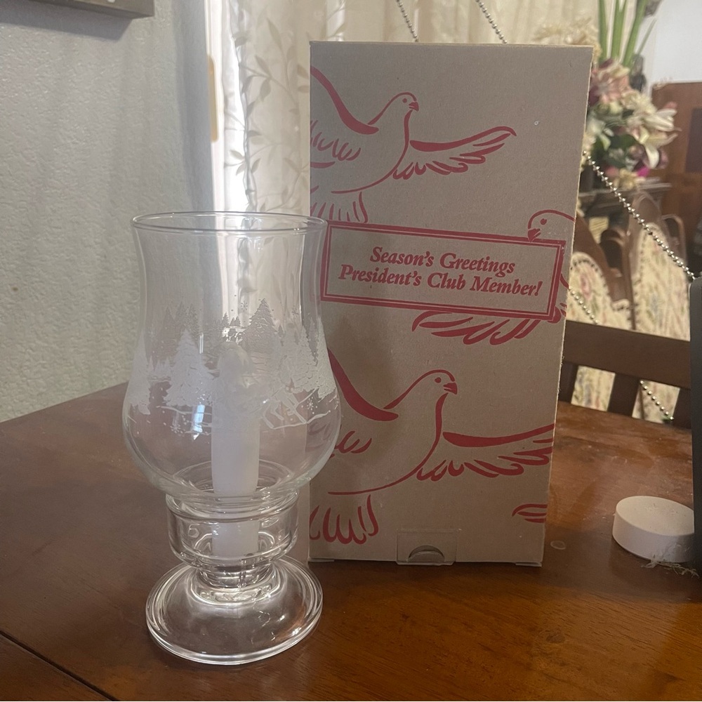 Holiday Hurricane Lamp